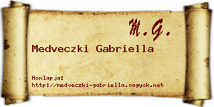 Medveczki Gabriella névjegykártya